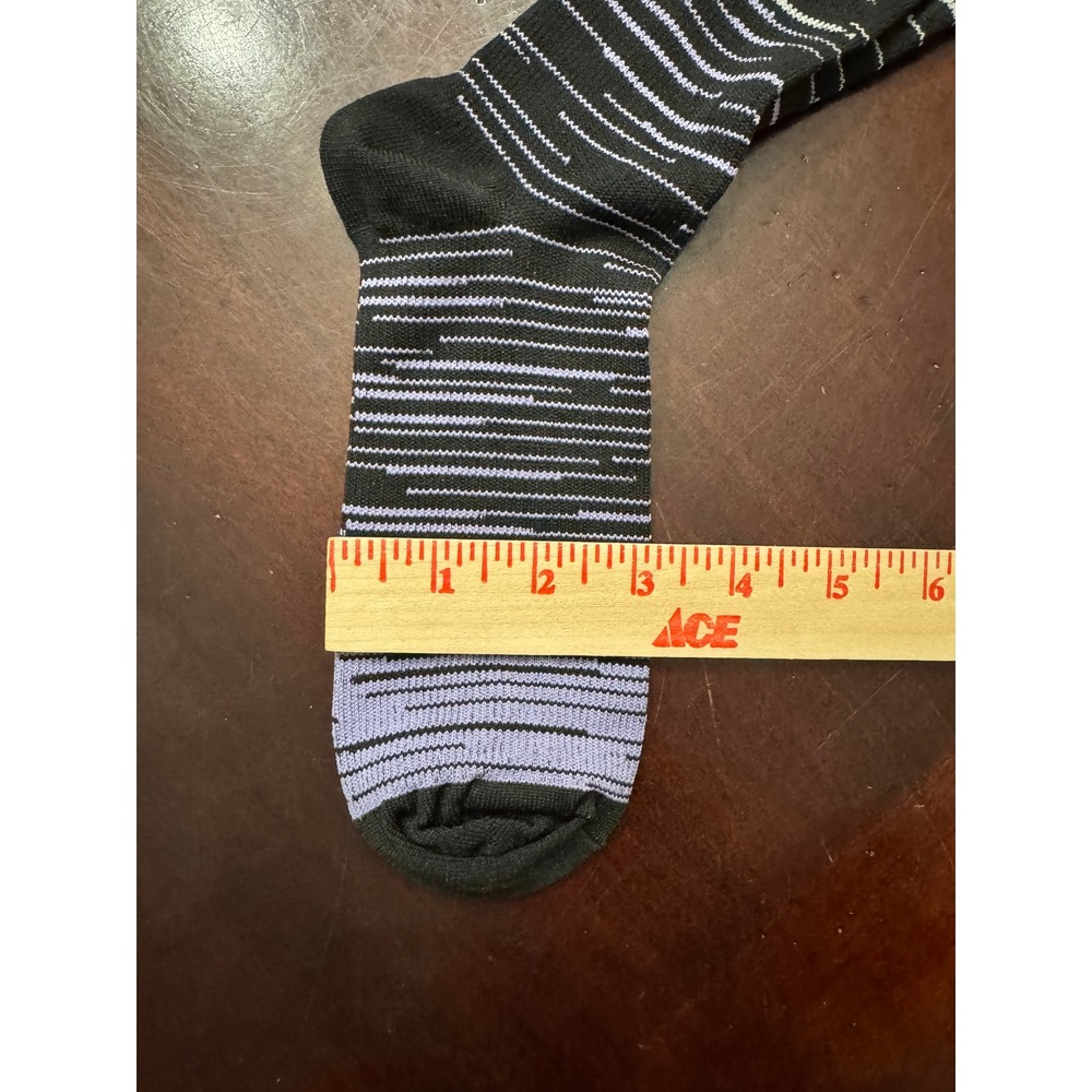 Compression Socks Knee High Gradient Stripe Color… - image 6